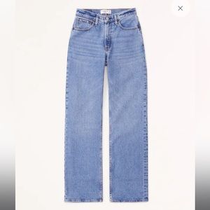 Abercrombie and Fitch Mid-Rise Baggy Jeans 27 Long